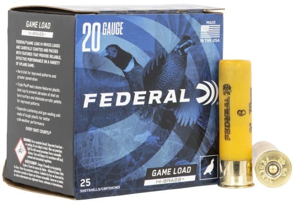 Federal H2586 Game-Shok High Brass 20 Gauge - 3" | 1 1/4 oz | #6