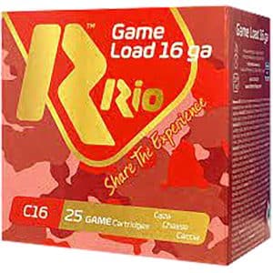 Rio Ammunition RCHV168 Game Load 16 Gauge - 2.75" | 1 1/8 oz | #8 | 25/CT