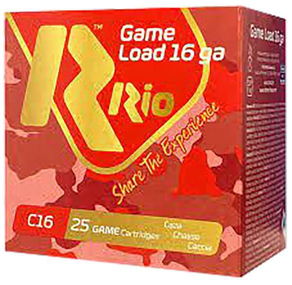 Rio Ammunition RCHV168 Game Load 16 Gauge - 2.75" | 1 1/8 oz | #8 | 25/CT