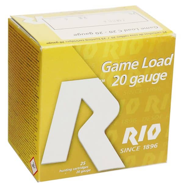 Rio RC20MGN6 20 Gauge Game Load Shotgun Ammo - 3" | 1 1/4 oz | #6 | 1250 fps | 25/Ct