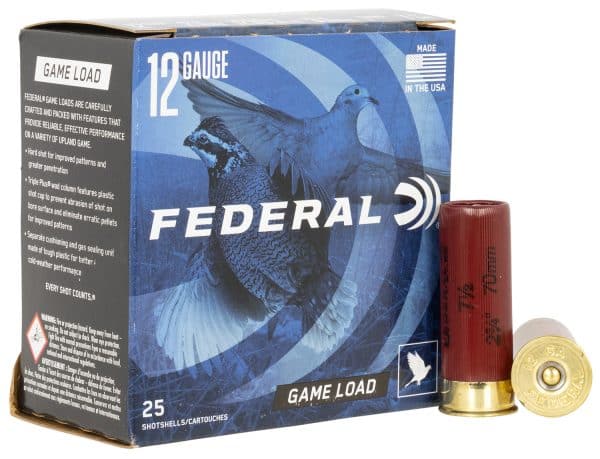 Federal H12175 Game-Shok Upland 12 Gauge - 2.75" | 1oz | #7.5 | 25/CT