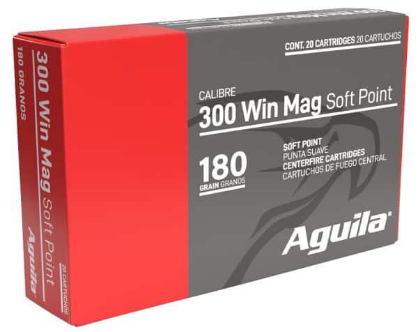 Aguila 82044AG .300 WinMag Rifle Ammo - 180 grain | ILBT-SP | 2960 fps | 20/Ct