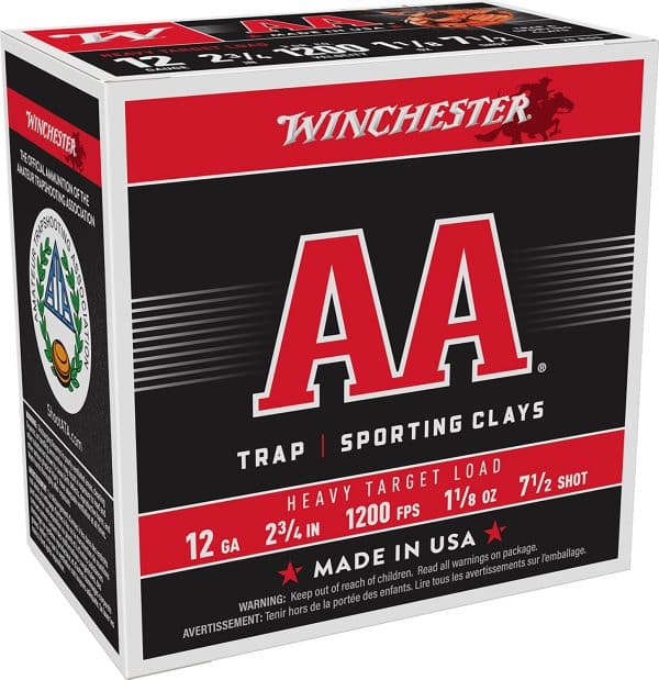 Winchester Ammo AAM127 AA Heavy 12 Gauge - 2.75" | 1 1/8oz | 7.5 Shot | 25/CT