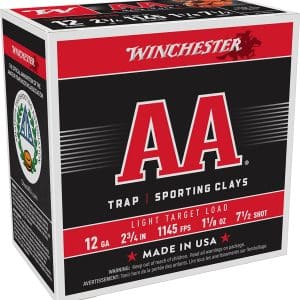 Winchester Ammo AA127 AA Light Target 12 Gauge - 2.75" | 1 1/8oz | #7.5 | 25/CT