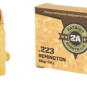 PATRIOT P223055F .223 Remington Rifle Ammo - 55 Grain | FMJ | 3281 fps | 20/Ct