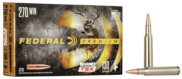 Federal Premium .270 Win - 160 Grain | Barnes - TSX | 20/CT