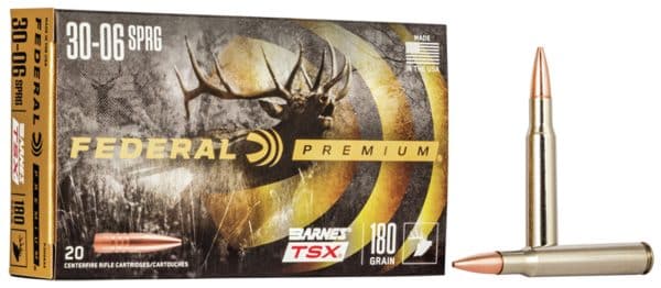 Federal Premium .30-06 Springfield - 180 Grain | Barnes - TSX | 20/C