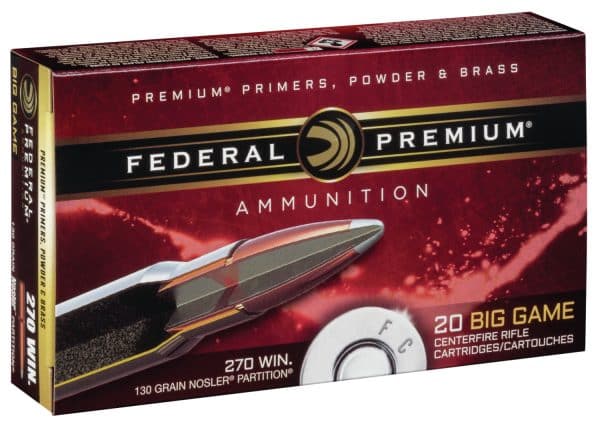 Federal P270P Premium .270 Win - 130 Grain | NP | 20/CT