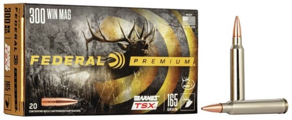 Federal Premium .300 Win Mag - 165 Grain | Barnes - TSX | 20/CT