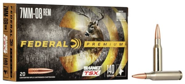 Federal Premium 7mm-08 Rem - 140 grain | Barnes TSX | 20/Ct