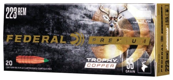 Federal Premium .223 Remington - 55 Grain | Trophy Copper | 20/CT