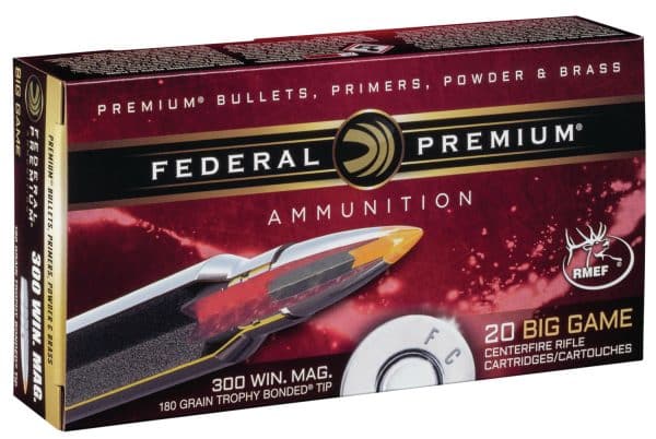 Federal Premium .300 Win Mag - 180 Grain | Trophy Bonded Tip | 20/CT