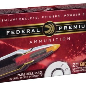 Federal Premium 7mm Rem Mag - 140 Grain | Trophy Bonded Tip | 20/CT