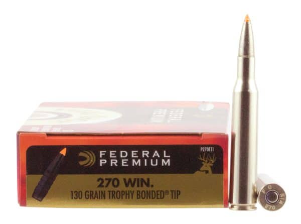 Federal Premium .270 Win - 130 Grain | Trophy Bonded Tip | 20/CT | Flat Rate Weight Based Shipping | No Tax Outside Texas - Image 2