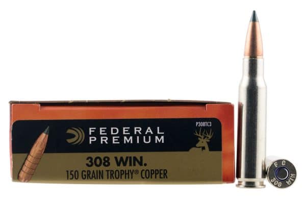 Federal Premium .308 Win - 150 Grain | Trophy Copper | 20/CT | Flat Rate Weight Based Shipping | No Tax Outside Texas - Image 2