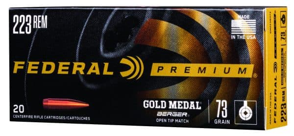 Federal Premium Gold Medal .223 Remington - 73 Grain | Berger - OTM | 20/CT | Flat Rate Ship | No Tax Outside Texas - Image 2