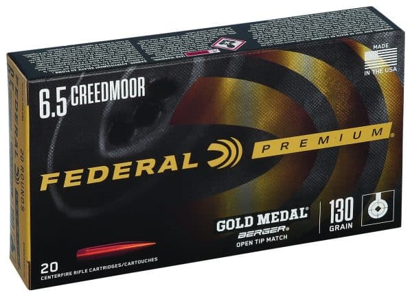 Federal Premium Gold Medal 6.5 Creedmoor - 130 Grain | Berger Hybrid - OTM | 20/CT | Flat Rate Ship | No Tax Outside Texas - Image 2