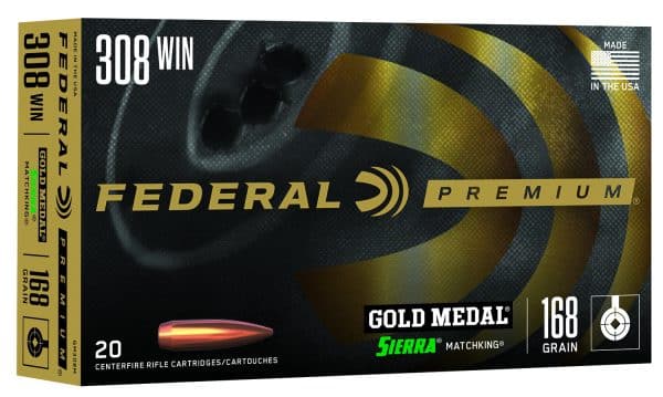 Federal Premium Gold Medal .308 Win - 168 Grain | Sierra MatchKing BTHP | 20/CT | Flat Rate Weight Based Shipping | No Tax Outside Texas - Image 2