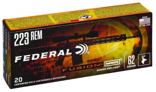 Federal Fusion MSR .223 Remington - 62 Grain | Bonded Soft Point | 20/CT | Flat Rate Ship | No Tax Outside Texas - Image 2