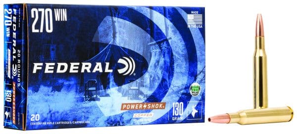 Federal Power Shok .270 Win - 130 Grain | CPHP | 20/CT