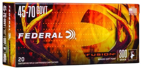 Federal Fusion .45-70 Gov't - 300 Grain | Bonded Soft Point | 20/Ct