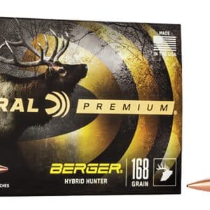 Federal P3006BCH1 Premium 30-06Springfield 168gr Berger Hybrid Hunter