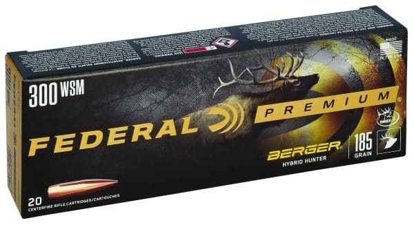 Federal P300WSMBCH1 Premium 300WSM 185gr Berger Hybrid Hunter 20 Per Box/10 Case - Image 2