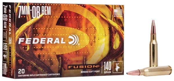 Federal Fusion 7mm-08 Rem - 140 grain | Bonded Soft Point | 20/Ct
