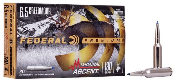 Federal Premium 6.5 Creedmoor - 130 Grain | Terminal Ascent | 20/CT | Flat Rate Ship | No Tax Outside Texas