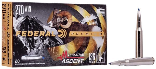 Federal Premium .270 Win - 136 Grain | Termina Ascent | 20/CT