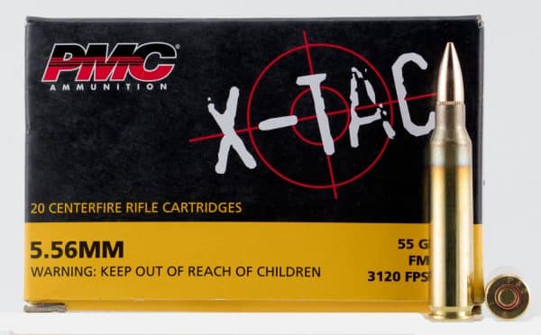 PMC 556X X-Tac 5.56x45mm NATO - 55 Grain | FMJ-BT | 20/Ct | Flat Rate Shipping | No Tax Outside Texas