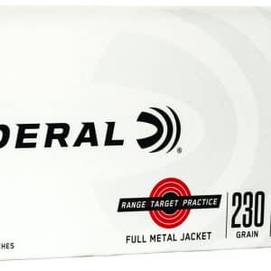 Federal RTP45230 .45 ACP Range & Target - 230 Grain | FMJ | 50/CT | No Tax Outside Texas