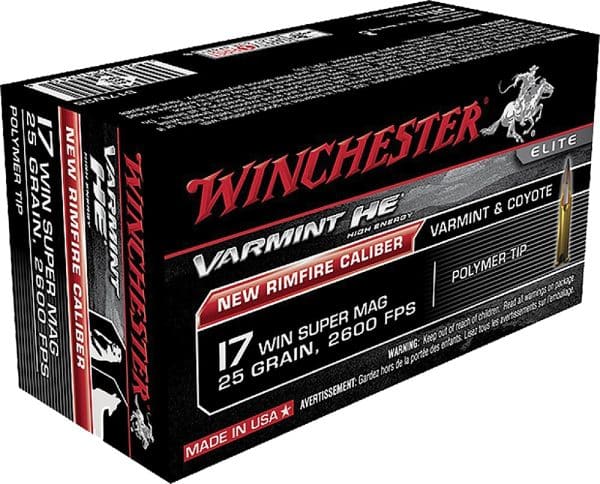 Winchester Ammo S17W20 Varmint HV 17WSM 20gr Polymer Tip 50/CT
