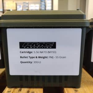 PMC 556X 5.56 NATO - 55 Grain | FMJ-BT | 300/Ct Can | No Tax Outside Texas