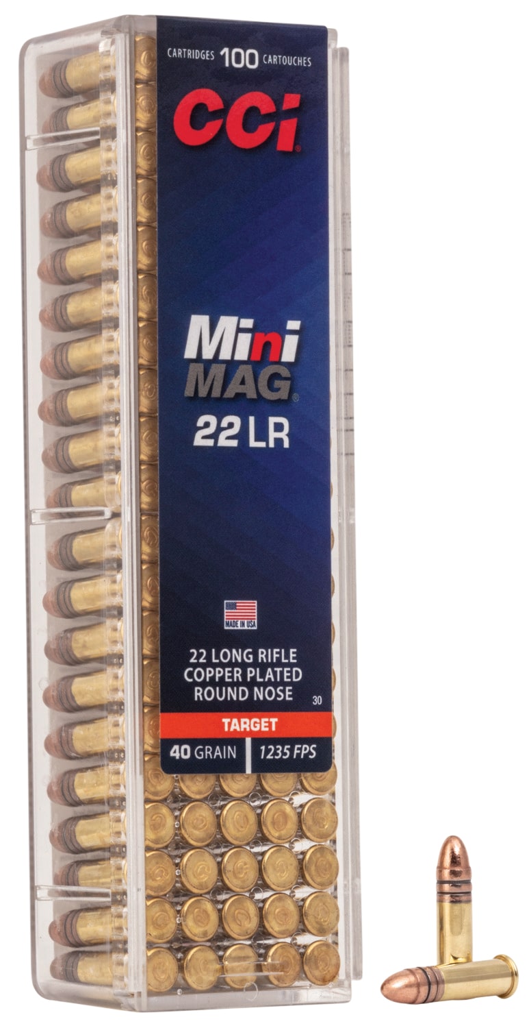 CCI 0030 Mini-Mag 22LR - 40 Grain | CPRN | 1235 FPS | 100/CT | No Tax Outside Texas
